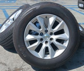 20" Chevy Silverado GMC Sierra Factory Stock OEM Wheels & Tires Tahoe Suburban Escalade Yukon Ram Tundra Titan Rims Rines Llantas.. Setof4