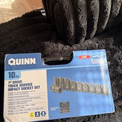 10pcs 1” Drive Truck Service Impact Socket Set – Heavy Duty (NEW)