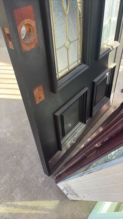Solid Oak Entry Door Panel