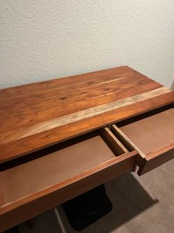 Wooden Table with drawers