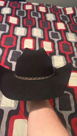 Black Felt Cowboy Hat with Band