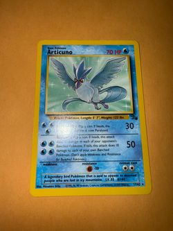 Articuno Pokémon Card Fossil Set 17/62