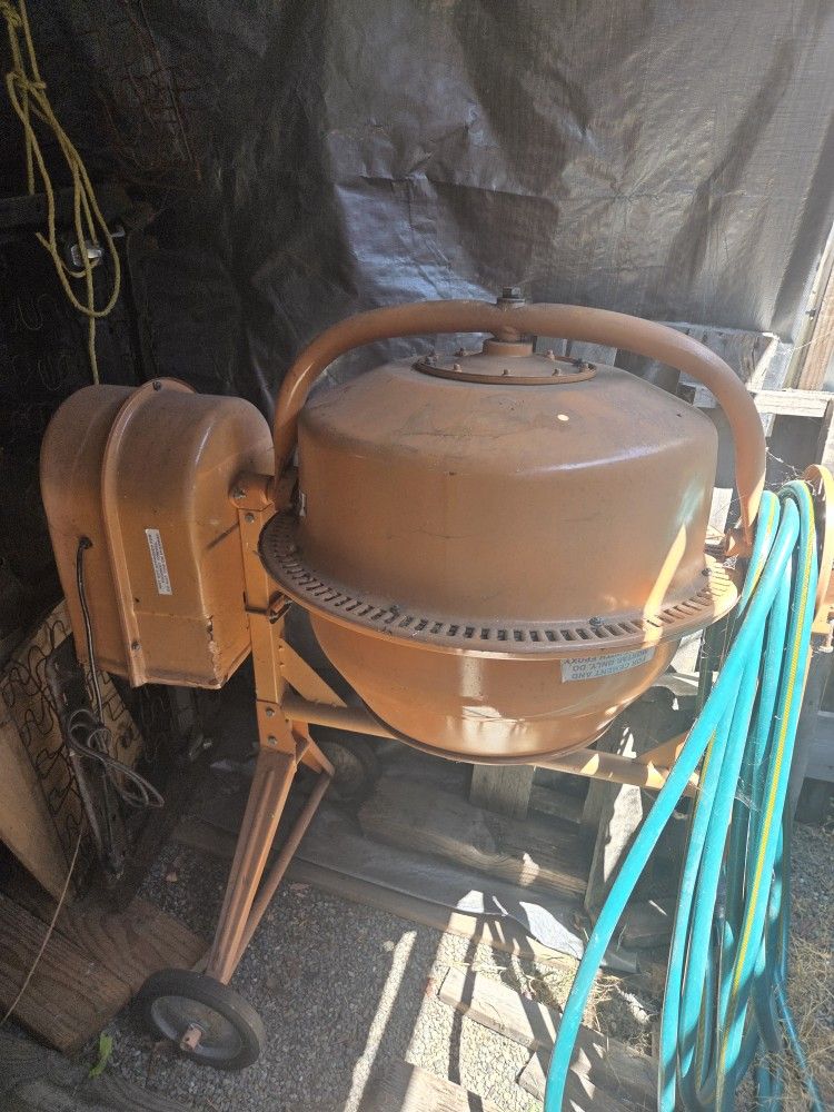 Cement Mixer Used Once