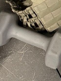 Grey Hex Dumbbell 15 lbs