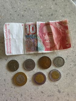 Vintage foreign currency