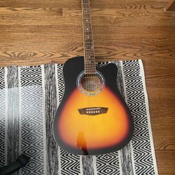 Washburn Wa90cr Acoustic Guitar With Case