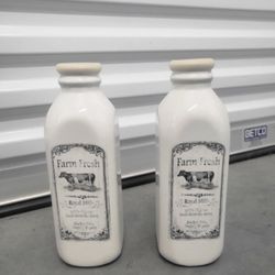 10" FARM FRESH CREMIC DAIRY BOTTLES 