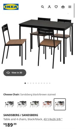 IKEA SANDSBERG Dining Table Set
