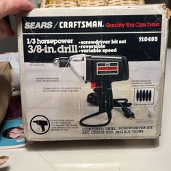 Sears/Craftsman Drill