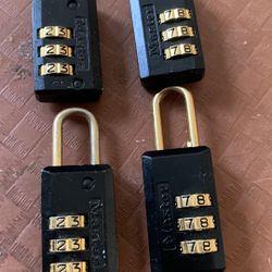 Four New Luggage Master Diggital Combination Pad Locks.