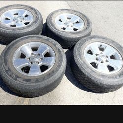 4 - 265/65r17 6x5.5 6x139.7 Toyota Tacoma Stock Wheels Rims With Tires!!!!
