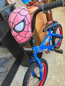 Spider-Man Kids Bike with Helmet