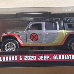 Jada Toys Marvel X-Men Colossus 2020 Jeep Gladiator Diecast Set