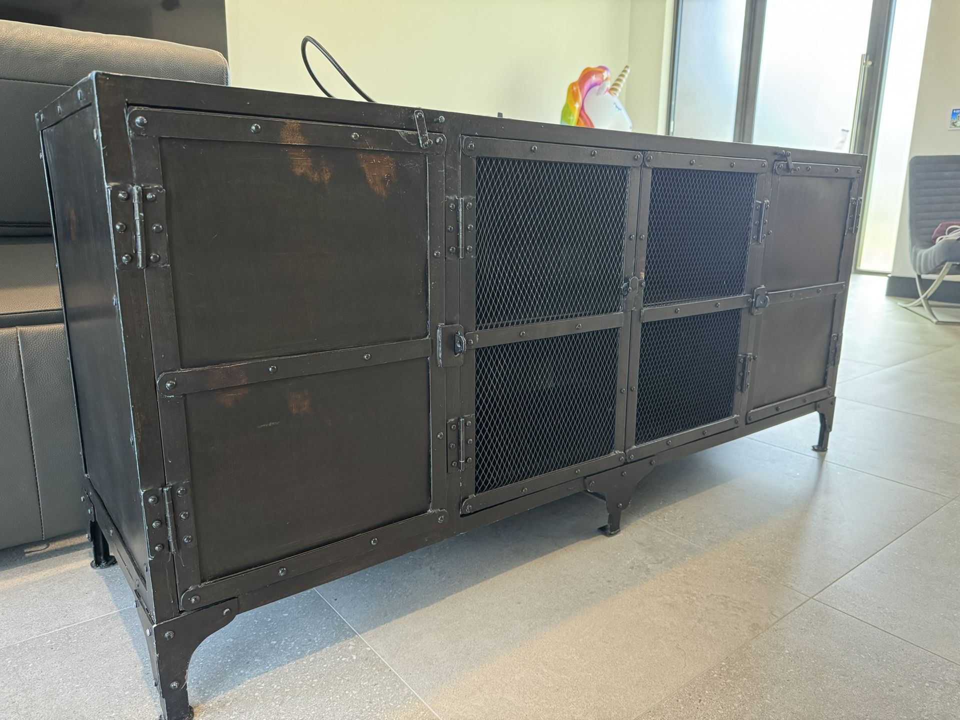 Restoration Hardware industrial Entertainment Center for Sale in