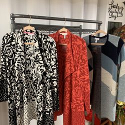 3 Designer Long Cardigans 