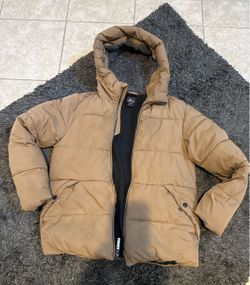Boys beige winter coat size 14/16