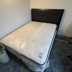 FREE QUEEN MATTRESS AND BED FRAME MUST PICK UP