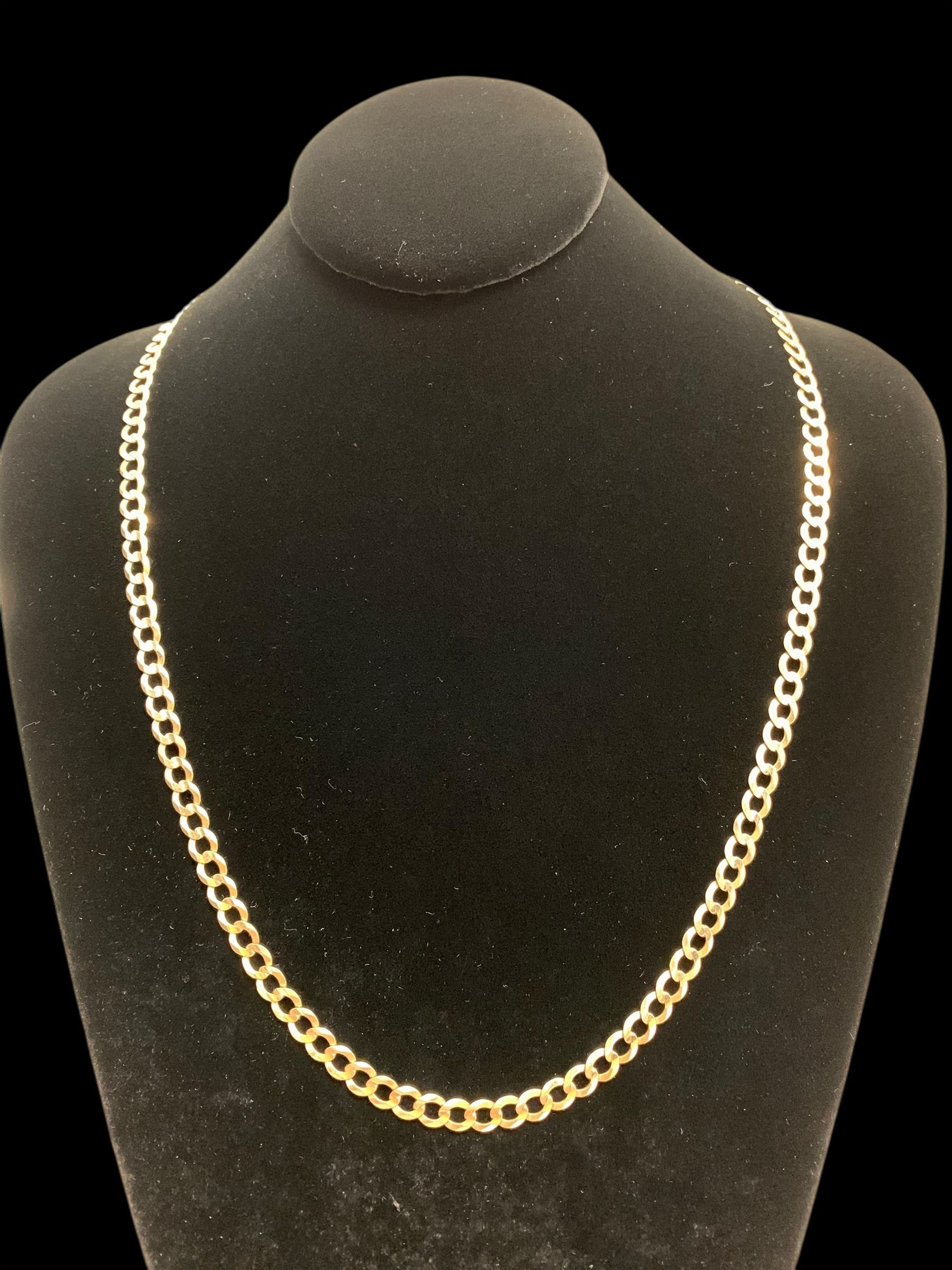 22" 5mm Gold curb chain #31154