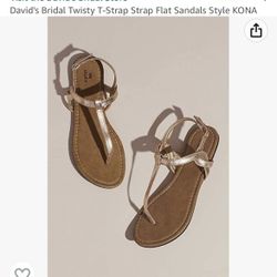 Gold Flat Sandals