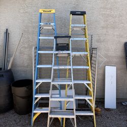 Two 8’ One 6’ Ladders 