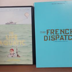 Wes Anderson LOT: French Dispatch FYC DVD + Life Aquatic DVD Criterion 1-disc