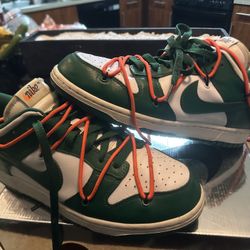 Off White Nike Dunk Green size 11