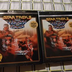 Star Trek 2 The Earth Of Khan 4k Ultra Hd Oop Blu Ray Brand New With Slipcover 