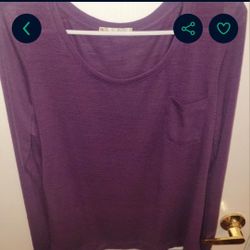 Plum Purple  Lt. Weight Sweater Top XL