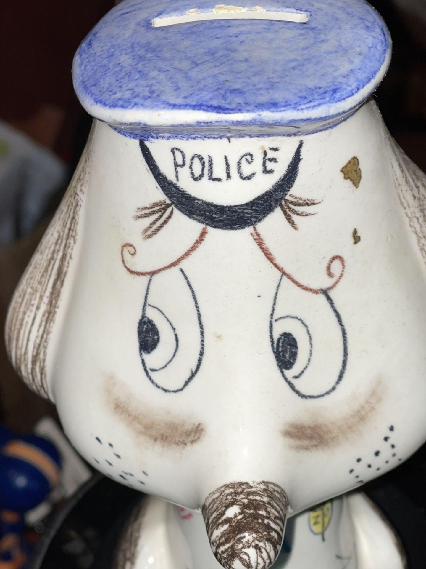 Vintage Police Dog Bank