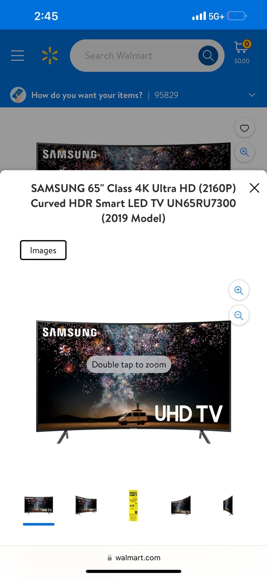 Curve Samsung 65 inch