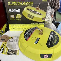 RYOBI 15 in. 3300 PSI Surface Cleaner for Gas Pressure Washer