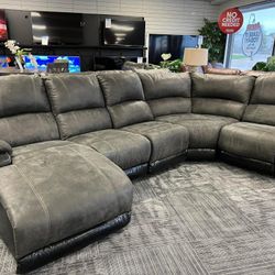Reclining Sectional In Stock For Immediate Delivery 