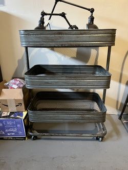 Industrial Bar Cart