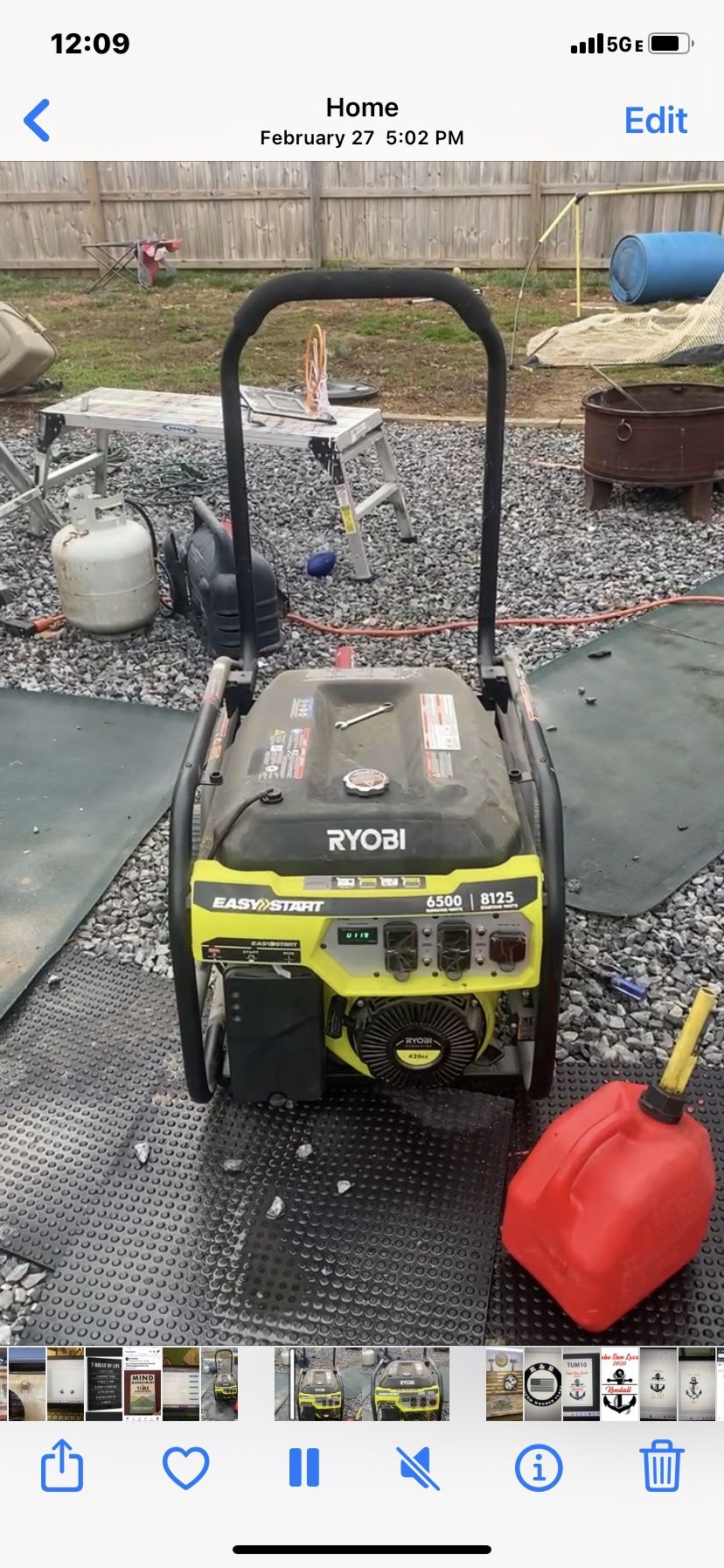 Ryobi Generator