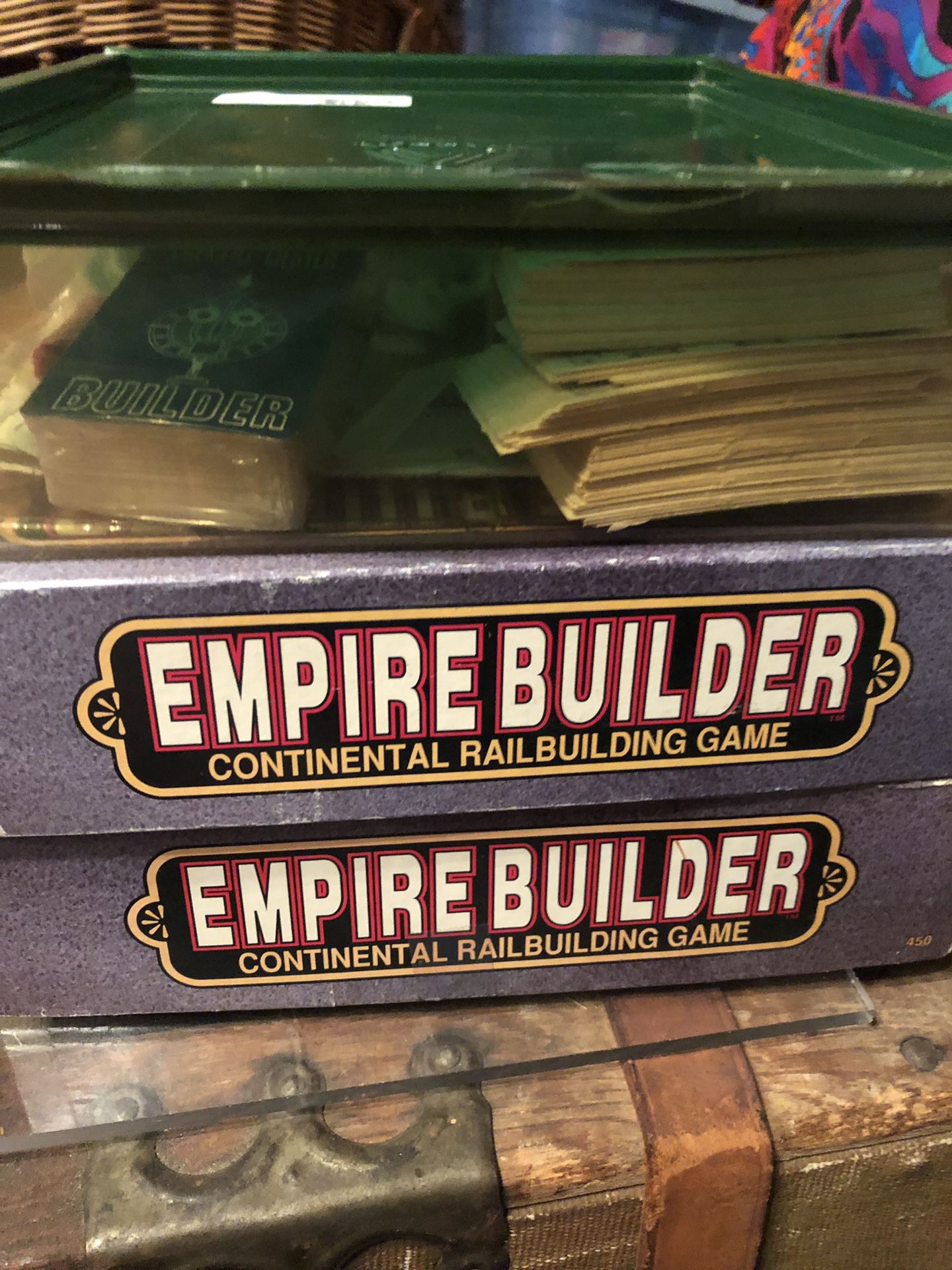 Empire Builder game pieces large lot -no map