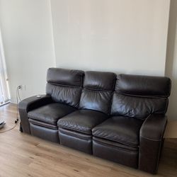 Leather Couch, Reclining 