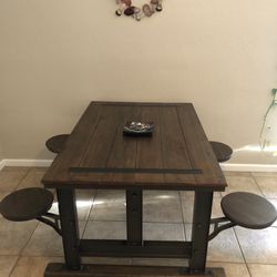 Industrial Cafeteria Table, Vintage Style Dining Table