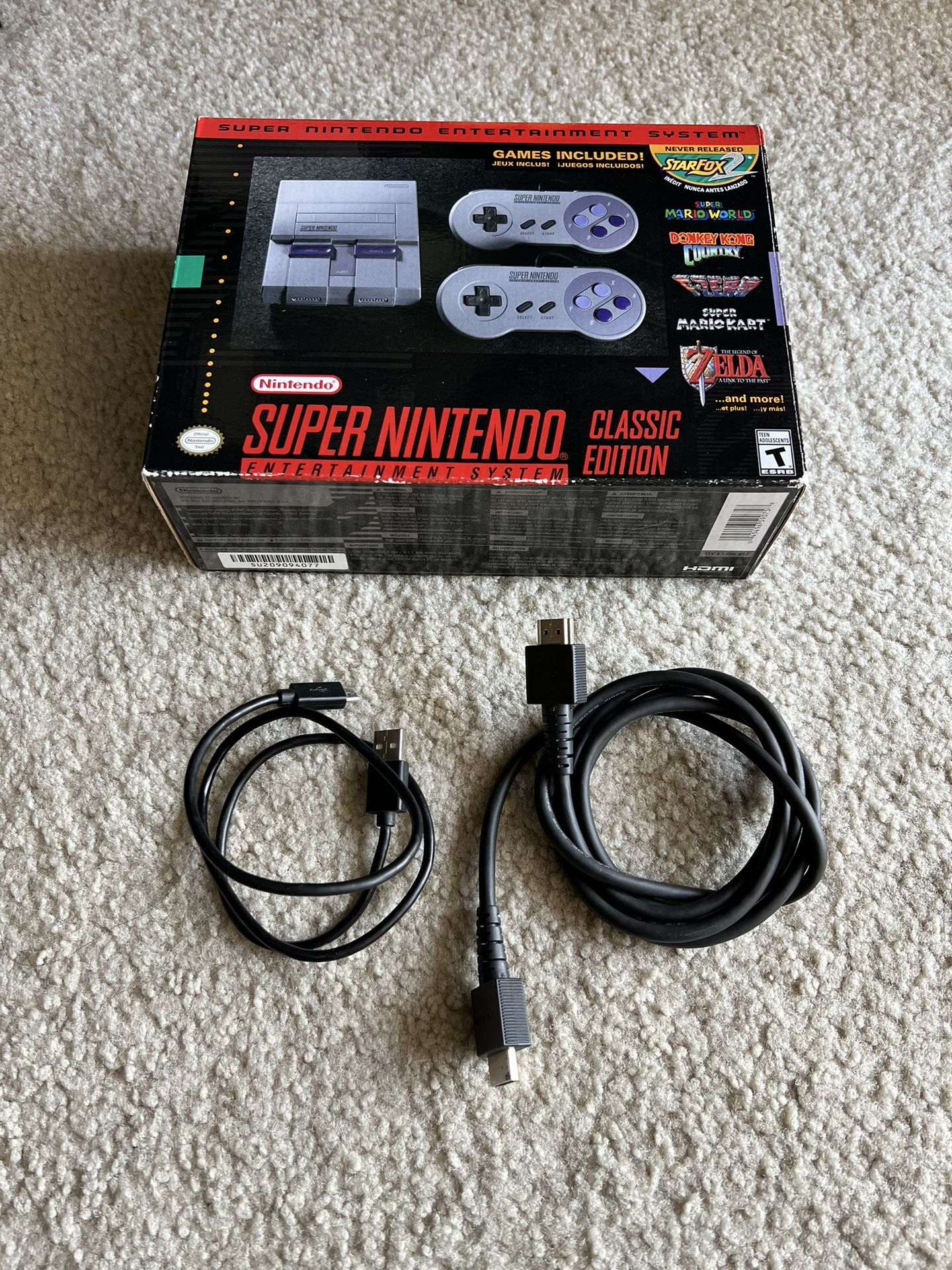 BRAND NEW SUPER NINTENDO CLASSIC EDITION READY TO PLAY 
