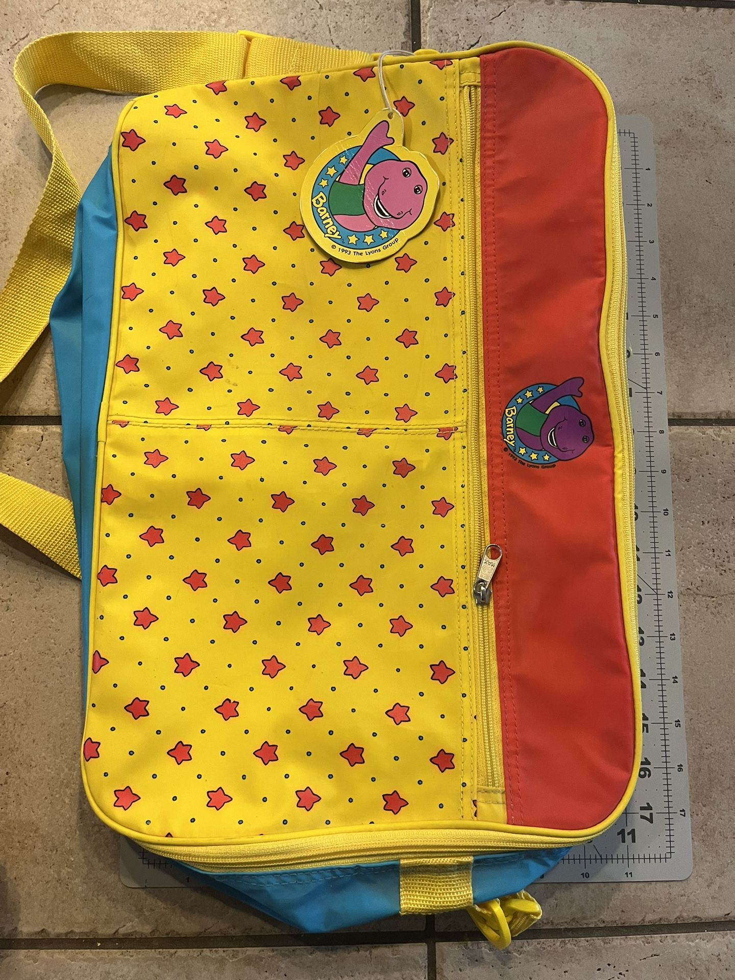 Vintage Barney Bag And Talking Barney Bundle