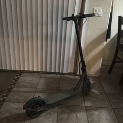 Electric scooter with charger