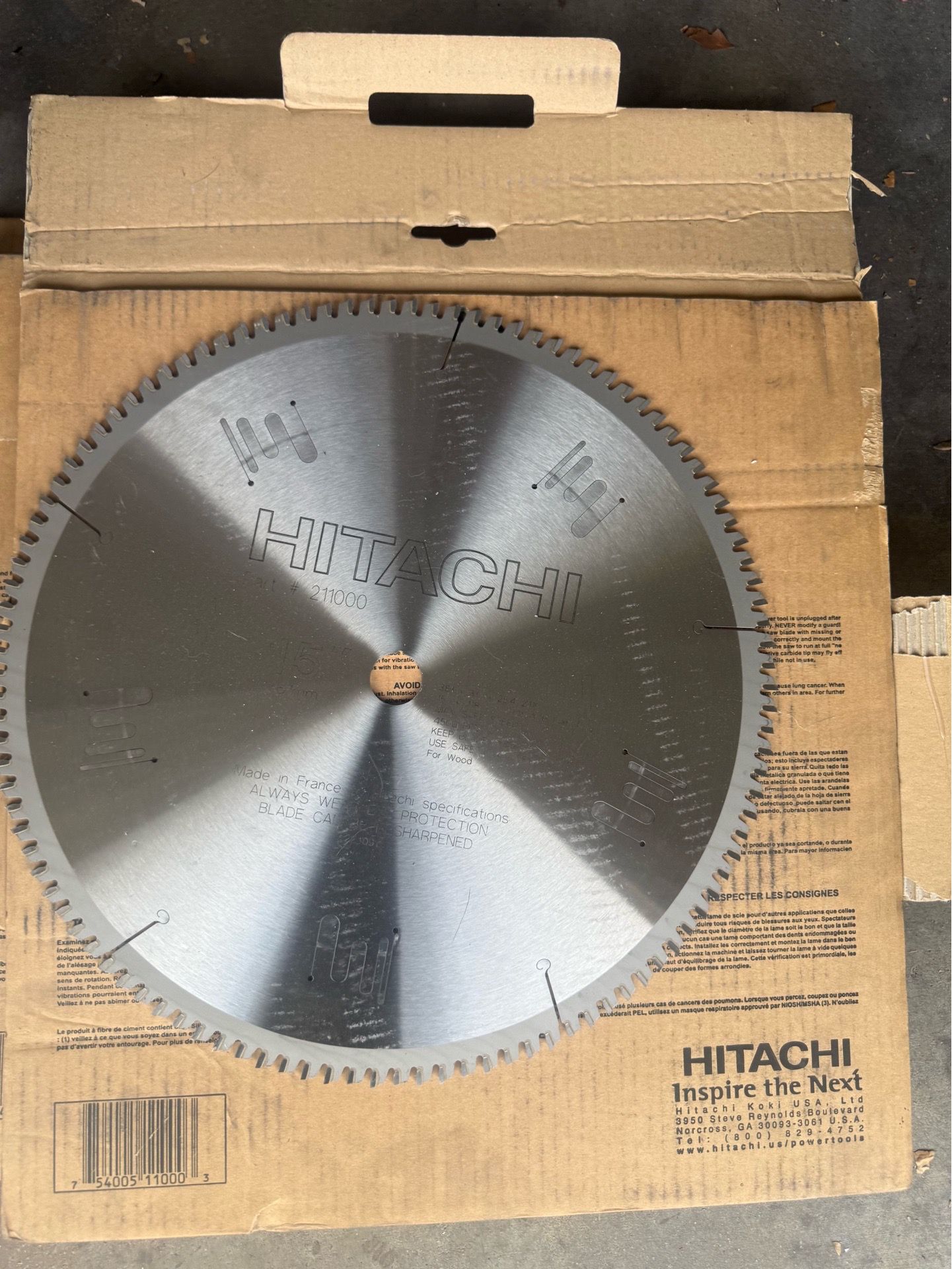 15” wood blades