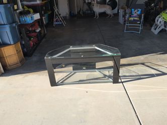 Glass TV, entertainment stand