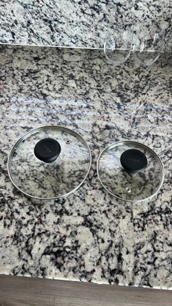 🍳 2-Piece Tefal Glass Lid Set – 6” & 7” Inch – Like New Condition