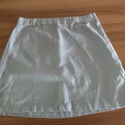 Old Navy Light Blue Linen Blend Skirt M