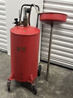 20-gallon portable air-operated waste oil drain tank