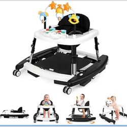 5 in 1 Baby Walker Foldable Music and Lights with 5 Adjustable Heights
