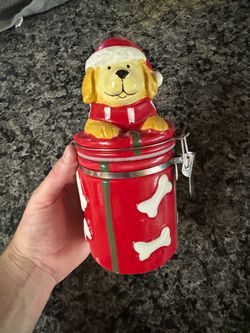 Dog treat container