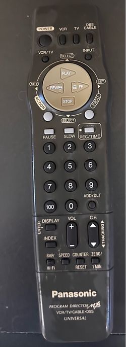 Panasonic vcr with remote.
