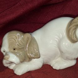 NAO BY LLADRO SPANIEL PUPPY PLAYFUL CROUCHING FIGURINE SPAIN L11F308