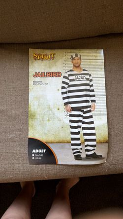 Jail bird shirt pants hat men’s costume